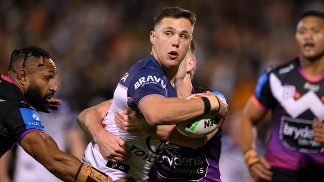 SYDNEY, AUSTRALIA - AUGUST 01: Scott Drinkwater of the Cowboys during the round 22 NRL match between Wests Tigers and North Queensland Cowboys at Leichhardt Oval, on August 01, 2024, in Sydney, Australia. (Photo by James Gourley/Getty Images)