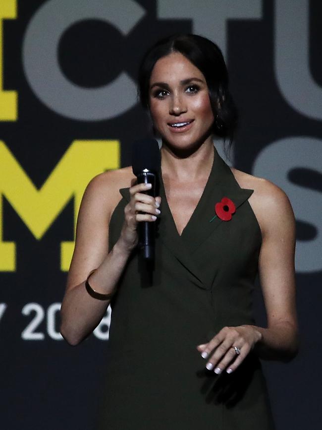 Meghan gave a heartwarming speech reflecting on her time here. Picture: Mark Kolbe/Getty Images for the Invictus Games Foundation