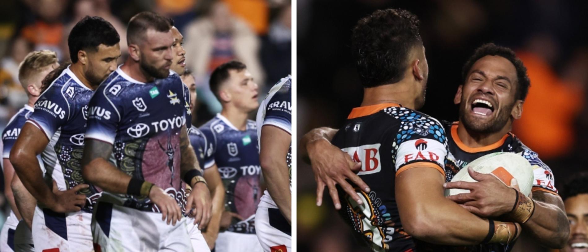 NRL 2023 Wests Tigers defeat North Queensland Cowboys, score, record, reaction, highlights, Luke Brooks, Valentine Holmes