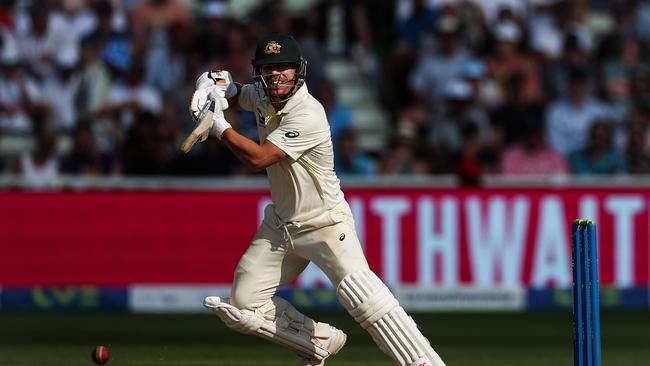 David Warner has helped Australia to a strong start in their chase. Picture: Getty