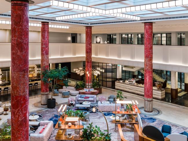 The foyer at Kimpton Margot Sydney.