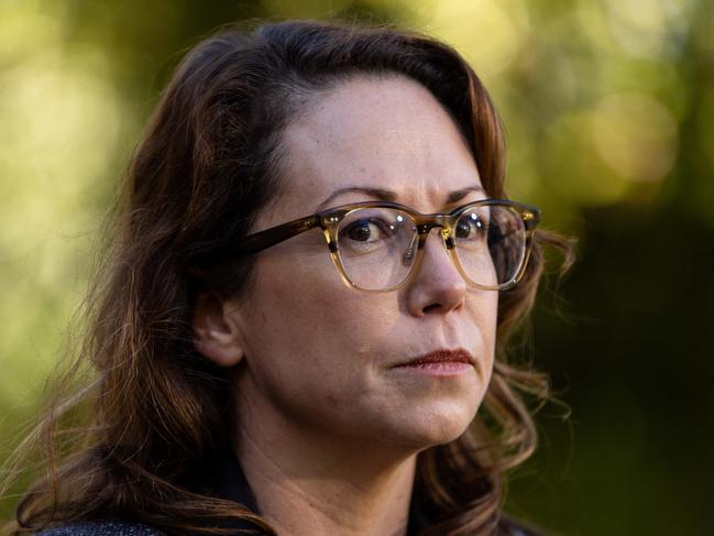 MELBOURNE, AUSTRALIA - NewsWire Photos - 28 MAY 2024: Attorney-General Jaclyn Symes speaks to the media during a press conference. Picture: NewsWire / Diego Fedele