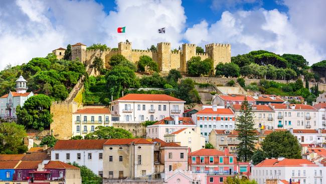 Sao Jorge Castle in Lisbon. Portugal.