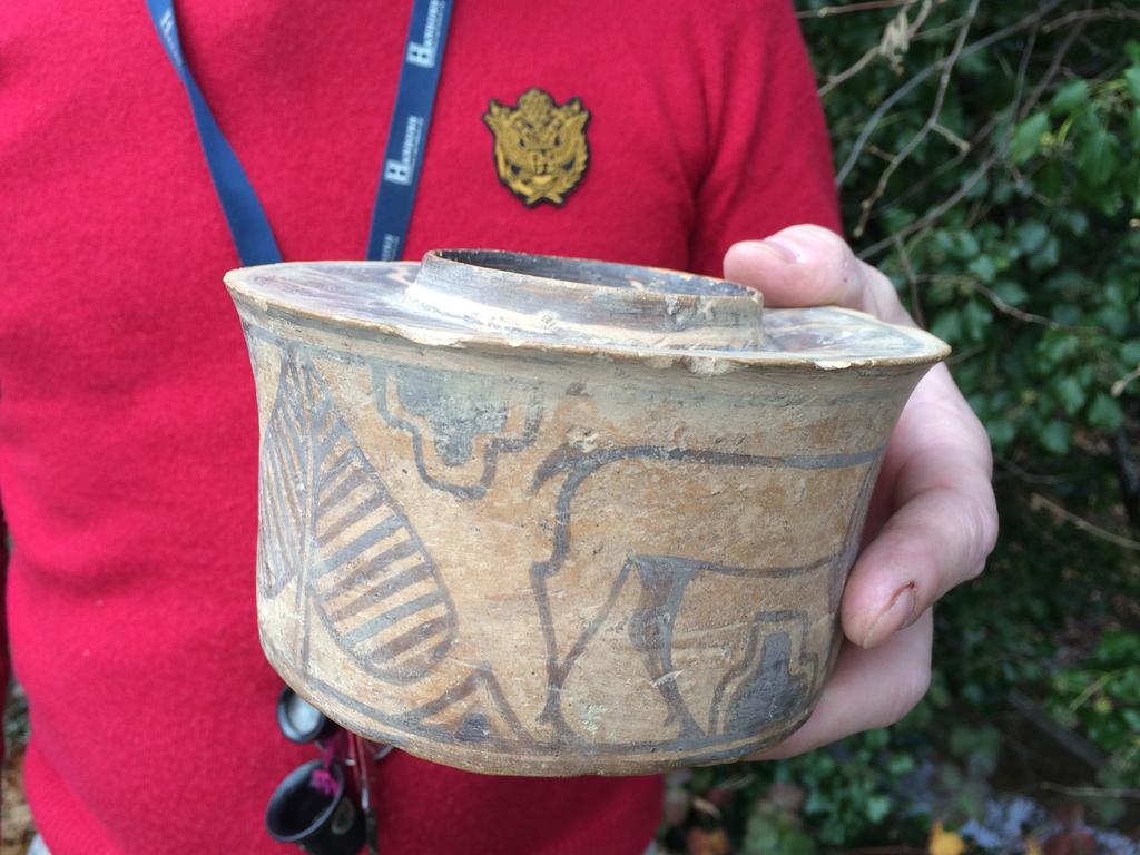 Mr Martin holds his prized pot. Picture: Hansons