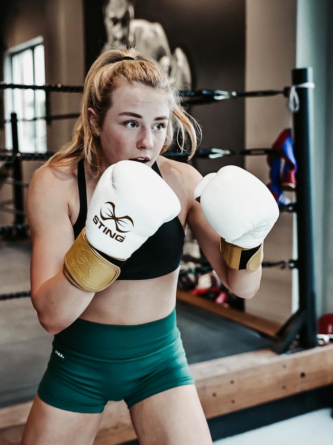 Alexis Proctor is a rising boxer from Sydney's northern beaches. Picture: Contributed