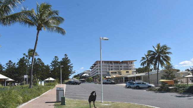 A rendered design of how the proposed development would look from the Emu Park CBD.