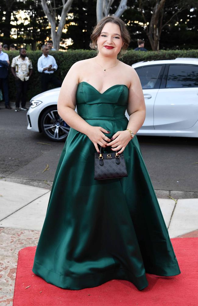 Nedelle Richter at Centenary Heights State High School formal. Picture; Patrick Woods.