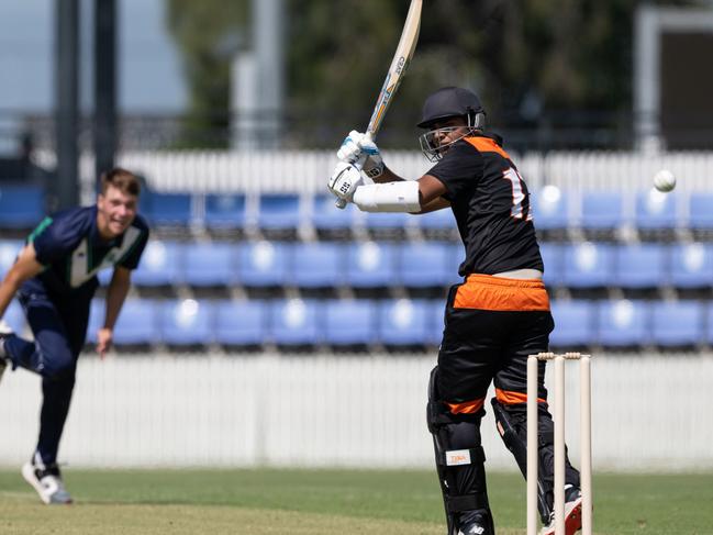 Awad Naqvi made a patient 78 off 113 balls against Country Victoria. Picture: Brody Grogan/Cricket Australia.