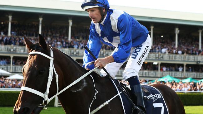 Hugh Bowman and Winx returning to scale for the last time. Picture: Matt King/Getty Images