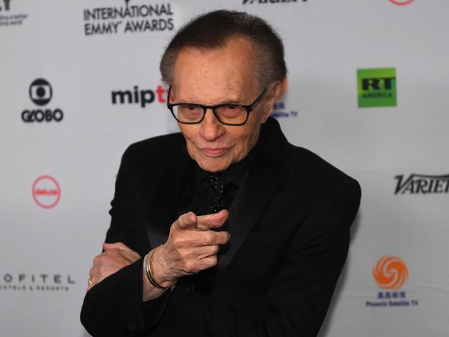 Larry King reckoned he interviewed 60,000 people over his career. Picture: AFP