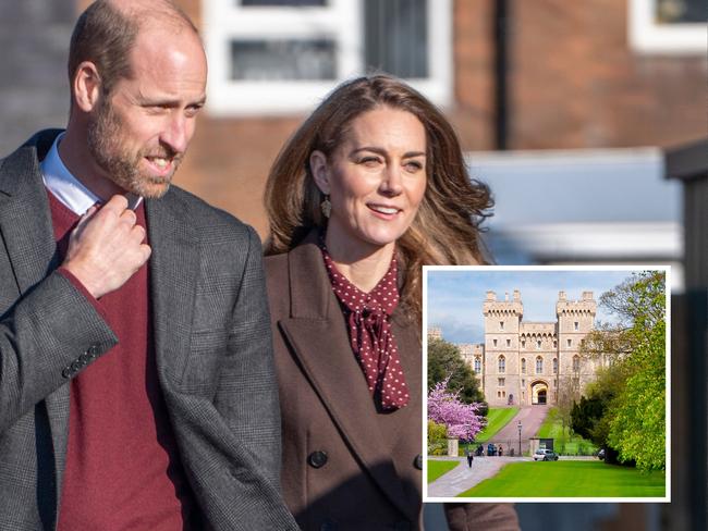 Windsor Castle security scare as masked men raid estate while William, Kate and their children sleep at home.