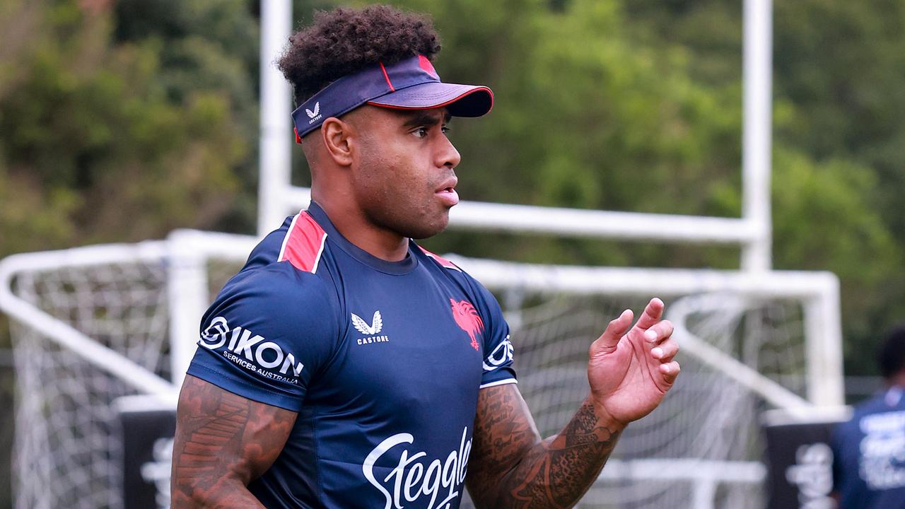 Kevin Naiqama is set for an NRL comeback, winning the right wing spot with Joseph Suaalii injured. Picture: Justin Lloyd.