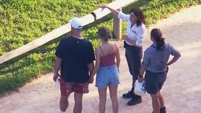 Taylor Swift and her boyfriend Travis Kelce pictured enjoying a Sydney Zoo together after Travis flow into Sydney this morning Picture 9News