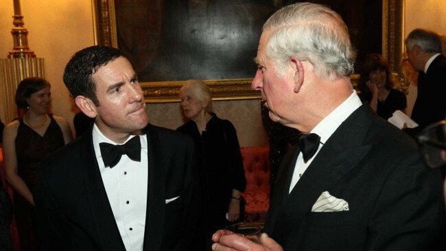 Lex Greensill CBE talks with Prince Charles.