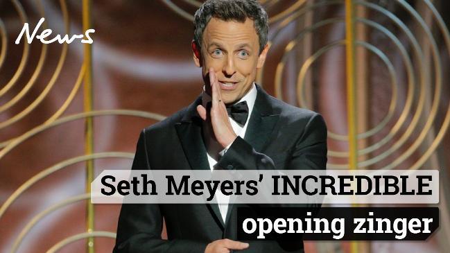 Seth Meyers' INCREDIBLE opening zinger