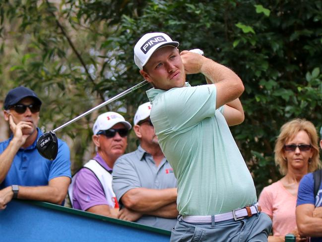 Coast golfer Shae Wools-Cobb is within reach of the frontrunners following the second day's play at the Queensland Open. Picture: Golf Queensland