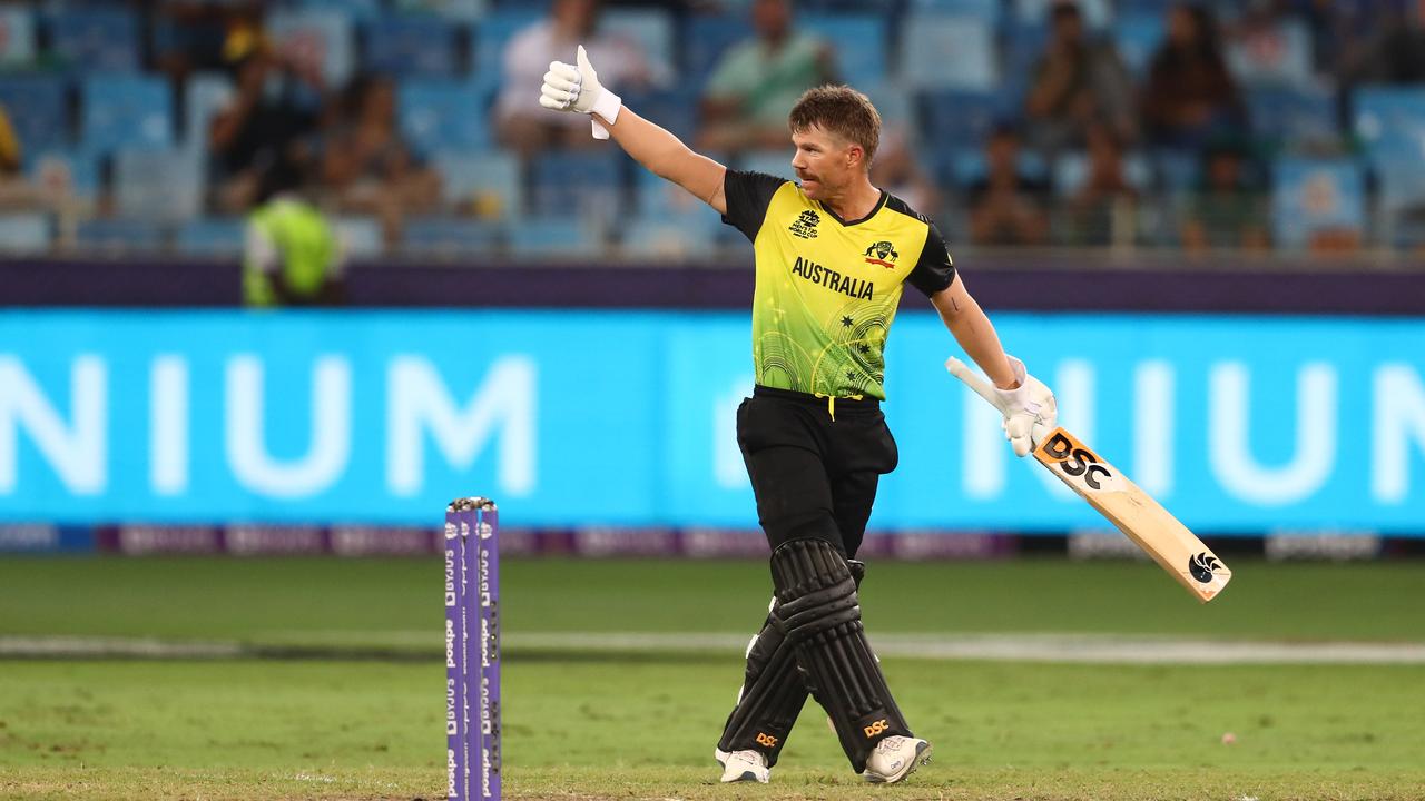 David Warner is back. Photo by Matthew Lewis-ICC/ICC via Getty Images