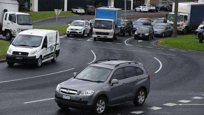 One motorist said using the Boundary Rd roundabout was risky. Picture: Chris Eastman