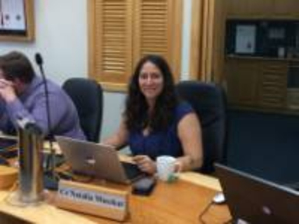 Cr Natalia Muszkat at her first Gladstone Regional Council meeting on December 4, 2018.