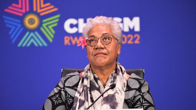 Samoan Prime Minister Fiame Naomi Mata'afa at the 2022 Commonwealth Heads of Government Meeting in Kigali. Picture: Simon Maina