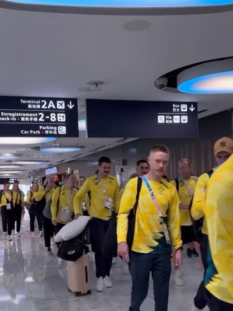 Members of the Australian Olympic team arrive in Paris. Picture: Instagram