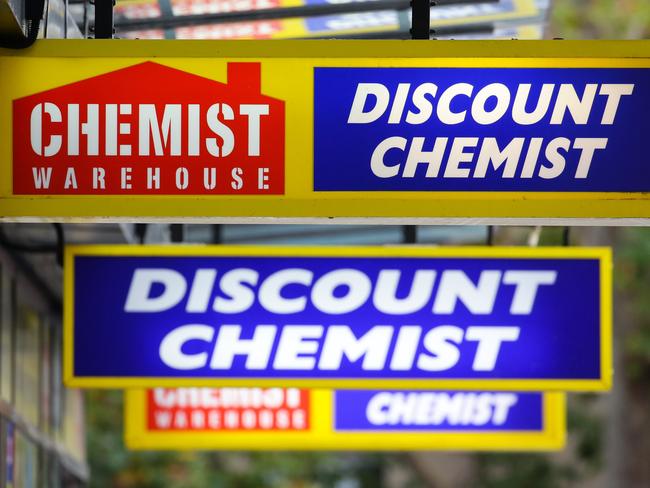 The government is trying to stamp out Chemist Warehouse’s practice of discounting some prescription medicine by $1 less than their current PBS cost. Picture: NCA NewsWire / Gaye Gerard