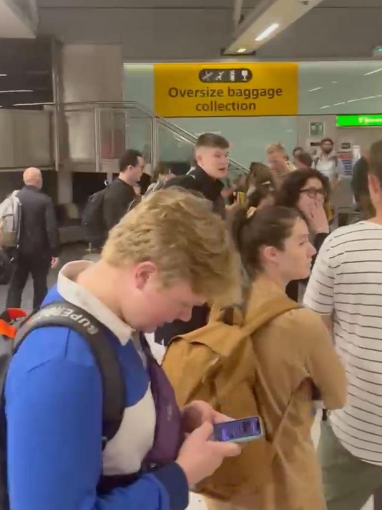 Passengers were left stranded at Heathrow Airport after their plane was diverted due to a technical issue. Picture: Supplied