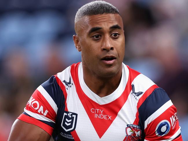 SYDNEY, AUSTRALIA - MARCH 28: Michael Jennings of the Roosters warms up during the round four NRL match between Sydney Roosters and Penrith Panthers at Allianz Stadium, on March 28, 2024, in Sydney, Australia. (Photo by Cameron Spencer/Getty Images)