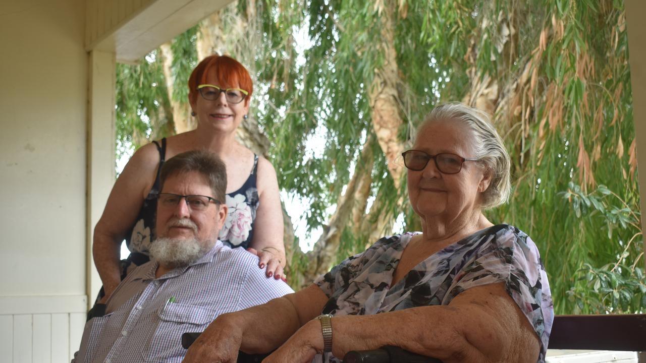 Marvelle Kerslake OAM with son Wes Kerslake and daughter Brenda Jamnik.