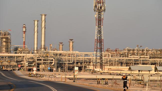 An Aramco oil processing plant. Picture: AFP