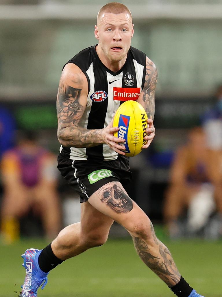 Jordan De Goey while playing for Collingwood.