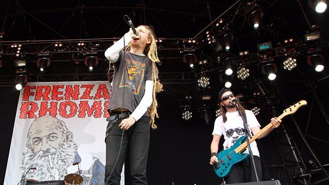 Frenzal Rhomb during the Big Day Out in 2012.