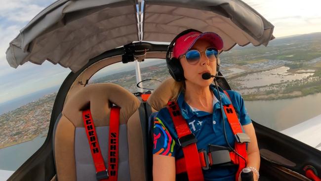 Catriona Rowntree tackles a solo flight. Picture: supplied