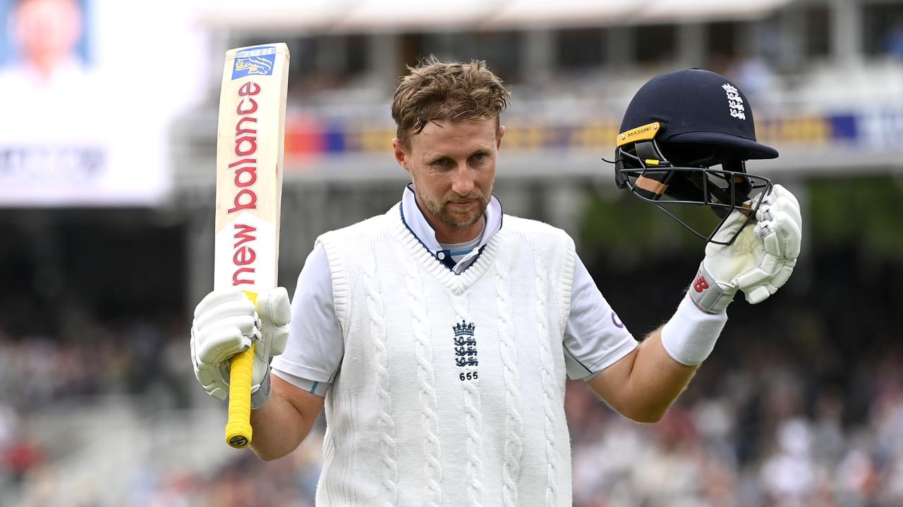 Joe Root of England. Photo by Gareth Copley/Getty Images