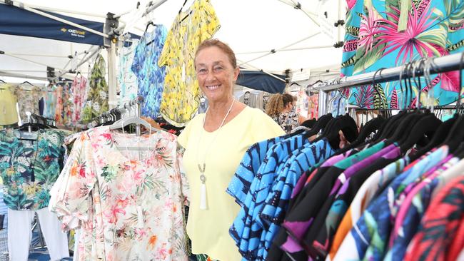 Libby Leigh at the markets in Kurrawa Park, Broadbeach Picture by Richard Gosling