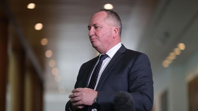 Barnaby Joyce at Parliament House in Canberra. Picture: Newswire/Gary Ramage