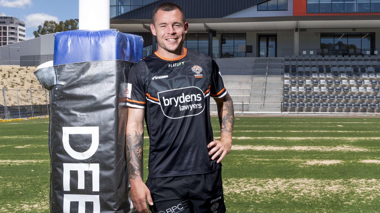 David Klemmer is part of an impressive new-look Tigers pack. Picture: NewsWire / Monique Harmer