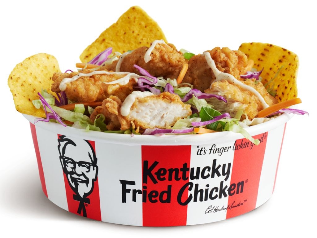 The bowl might be your best bet for a KFC option that’s also a meal. Picture: KFC