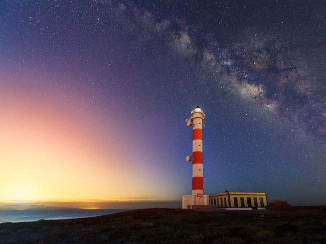 Carlos M Almagro from Spain titled his shot of the Porís lighthouse in the Canary Islands ‘Stay’. ‘This image is the result of two different shots taken with an approximately 75 minutes difference in time, without moving the camera or tripod, to get in the same image the milky way and the sunrise,’ he says. ‘The milky way starts to get invisible during astronomical sunrise, which takes place in Canary Islands about 75 minutes before the civil sunrise.’