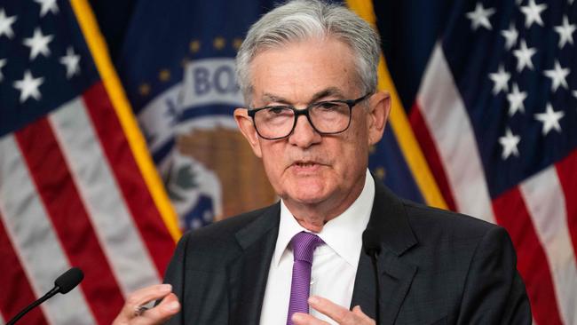 US Federal Reserve board chair Jerome Powell. Picture: AFP