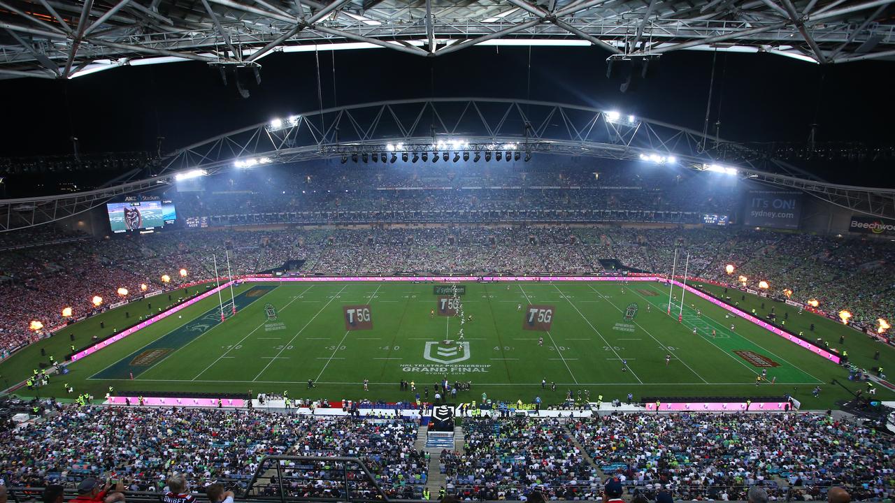 A packed ANZ Stadium for the 2019 grand final. (Photo by Jason McCawley/Getty Images)