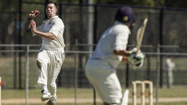 Nathan Lambden in full flight for Casey South Melbourne. 