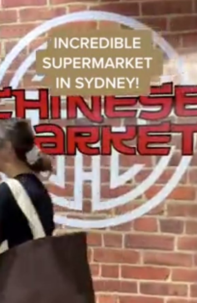 A Sydney foodie shared a now viral TikTik video giving her followers a tour of the ‘incredible’ supermarket which also has a hidden Asian market inside. Picture: TikTok/euwth