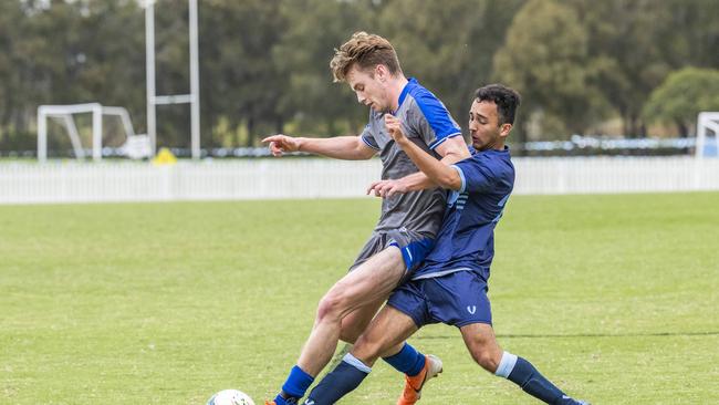 Matt Saxby and Indi Honan. Picture: Richard Walker