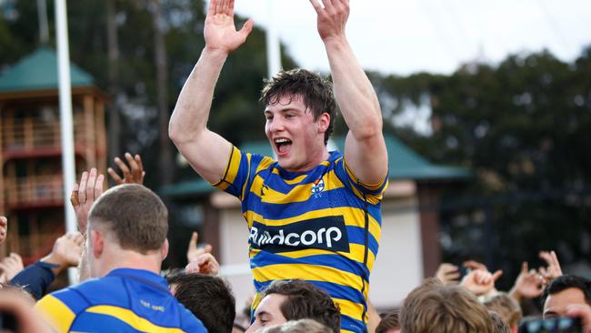 Sydney Uni defeat the Warringah Rats in the 2018 Shute Shield final. Picture: Luke Drew