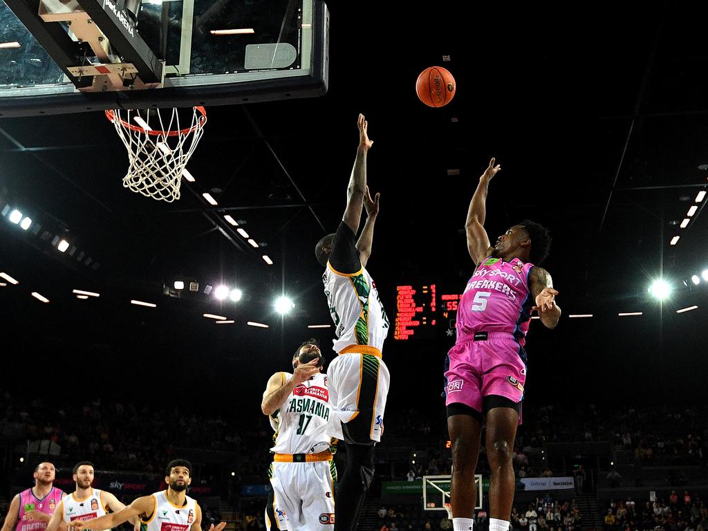 Barry Brown Jr scored 21 points for the Breakers in their big win. Picture: Joe Allison/Getty Images