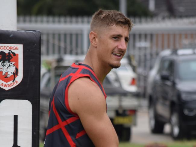 Zac Lomax training Dragons NRL player Dragons Digital