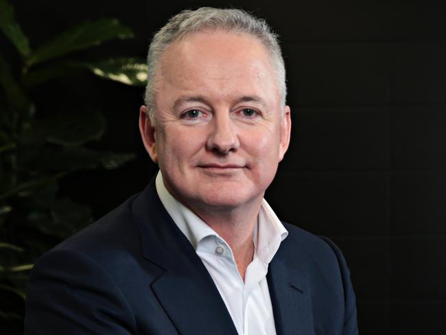 Nine Entertainment CEO Hugh Marks poses for a photo at their head office in North Sydney on the 27th of August. PICTURE: Adam Yip