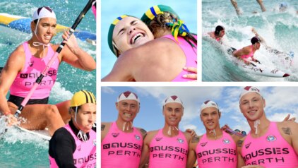 Brothers, teenagers and budding Olympians were among the stars at the Aussies.