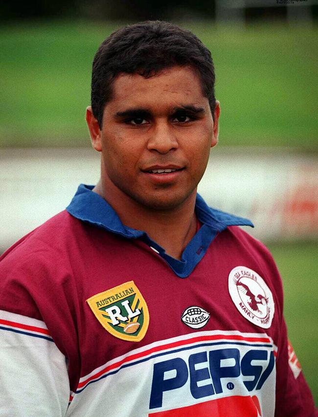 Frank Stokes when playing rugby league for Manly in 1995.